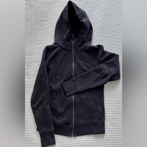 LULULEMON Scuba Hoodie Size 6 Purple/Black No Flaws